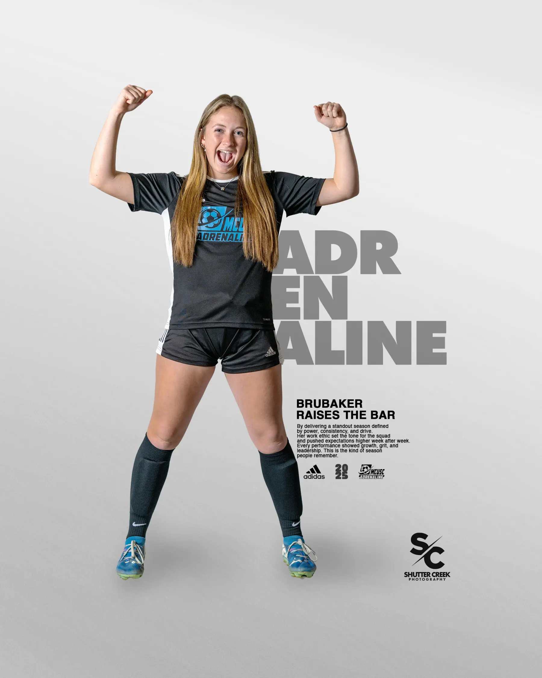 Youth athlete individual portrait session by Shutter Creek Photography